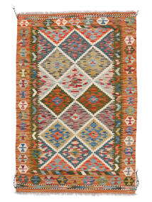  Kelim Afghan Old Style Matot 99X150 Musta/Ruskea Carpetvista