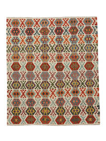 絨毯 オリエンタル キリム アフガン オールド スタイル 253X299 ベージュ/茶色 大きな (ウール, アフガニスタン)