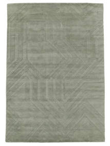  160X230 Labyrinth Teppich - Hellgrün Wolle