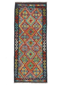  Kelim Afghan Old Stil Teppich 78X192 Dunkelrot/Schwarz Carpetvista
