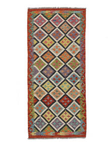 84X190 Kelim Afghan Old Style Matot Matto Itämainen Käytävämatto Ruskea/Musta (Villa, Afganistan) Carpetvista