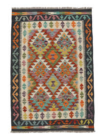 100X149 Kilim Afghan Old Style Rug Oriental Black/Brown (Wool, Afghanistan) Carpetvista