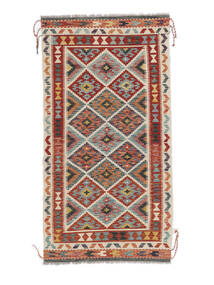 104X198 絨毯 キリム アフガン オールド スタイル オリエンタル ダークレッド/ブラック (ウール, アフガニスタン) Carpetvista