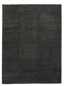  Handloom Fringes Rug 300X400 Black Carpetvista