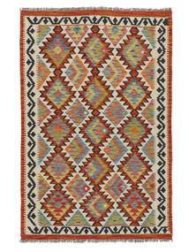 123X186 Kilim Afghan Old Style Rug Oriental Dark Red/Beige (Wool, Afghanistan) Carpetvista