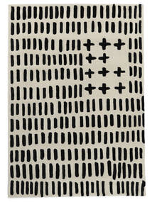 Count Down 200X300 Off White/Black Wool Rug