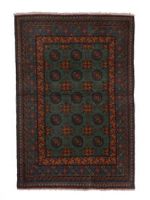  Afghan Fine Vloerkleed 100X148 Zwart Carpetvista