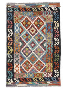  Kilim Afghan Old Style Rug 100X153 Wool Dark Red/Black Small Carpetvista