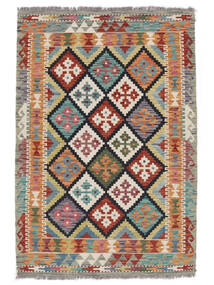  Kilim Afghan Old Style Rug 105X154 Wool Brown/Dark Red Small Carpetvista