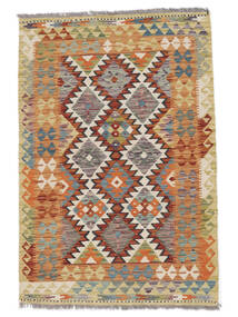  Kelim Afghan Old Style 101X150 Ullteppe Brun/Oransje Lite Carpetvista