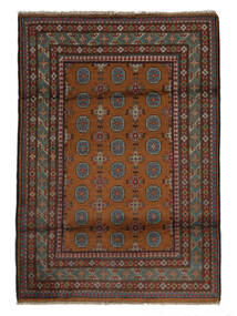 120X174 Afghan Fine Matta Orientalisk Svart/Brun (Ull, Afghanistan) Carpetvista