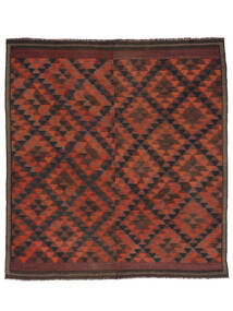  290X322 Afghan Vintage Kelim Matot Matto Tummanpunainen/Musta Afganistan Carpetvista