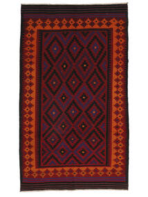  Oosters Afghan Vintage Kelim Vloerkleed 175X300 Zwart/Donkerrood Wol, Afghanistan Carpetvista