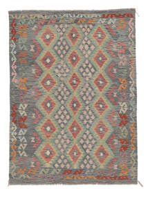  Oriental Kilim Afghan Old Style Rug 177X238 Dark Grey/Brown Wool, Afghanistan Carpetvista