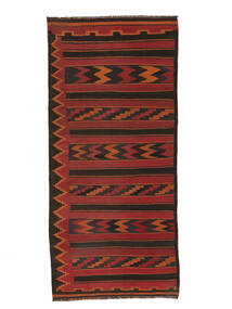 Tapete Oriental Afegão Vintage Kilim 136X302 Passadeira Vermelho Escuro/Preto (Lã, Afeganistão)
