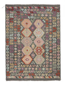 Tapete Kilim Afegão Old Style 182X253 Castanho/Vermelho Escuro (Lã, Afeganistão)