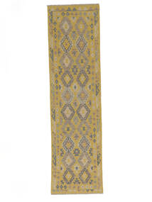  Orientalisk Kelim Afghan Old Style 80X299 Hallmatta Brun/Orange Ull, Afghanistan Carpetvista