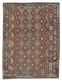 255X346 Kelim Afghan Old Style Matot Matto Itämainen Ruskea/Musta Isot (Villa, Afganistan) Carpetvista