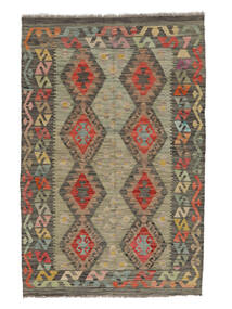 Kilim Afghan Old Style Rug 117X181 Brown/Dark Yellow Wool, Afghanistan Carpetvista