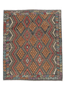  Kelim Afghan Old Style Matot 189X228 Ruskea/Musta Carpetvista