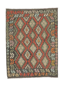 Kilim Afghan Old Style Rug 152X198 Brown/Dark Yellow Wool, Afghanistan Carpetvista