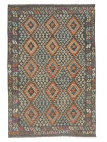 202X301 絨毯 オリエンタル キリム アフガン オールド スタイル 茶色/ブラック (ウール, アフガニスタン) Carpetvista
