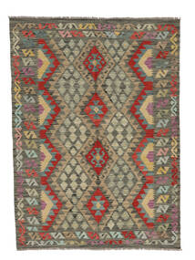 154X209 絨毯 キリム アフガン オールド スタイル オリエンタル ダークイエロー/ダークグリーン (ウール, アフガニスタン) Carpetvista