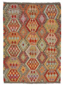 138X190 Small Kilim Afghan Old Style Rug Wool, Carpetvista