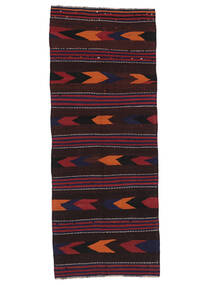 136X336 Tapete Oriental Afegão Vintage Kilim Passadeira Preto/Vermelho Escuro (Lã, Afeganistão) Carpetvista