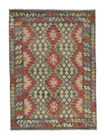 絨毯 キリム アフガン オールド スタイル 148X207 茶色/ブラック (ウール, アフガニスタン)