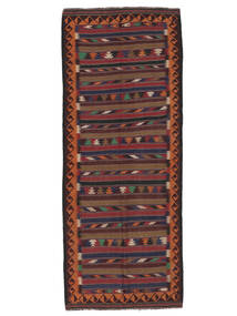  Afghan Vintage Kilim Rug 126X315 Vintage Wool Black/Dark Red Small Carpetvista