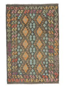  Kilim Afghan Old Style Rug 121X180 Brown/Black Carpetvista