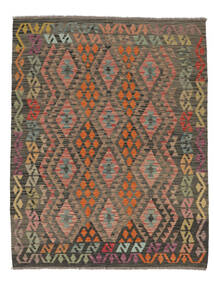  152X197 Kelim Afghan Old Style Teppe Brun/Svart Afghanistan Carpetvista