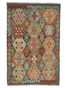  Kelim Afghan Old Style 119X165 Uldtæppe Brun/Grøn Lille Carpetvista