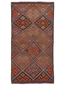  Afghan Vintage Kelim Vloerkleed 157X297 Vintage Wol Donkerrood/Zwart Klein Carpetvista
