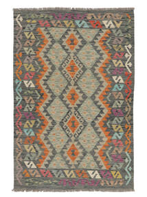  Kelim Afghan Old Style Matot 124X180 Tummankeltainen/Ruskea Carpetvista