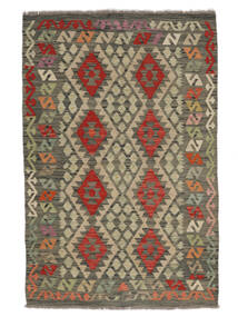 119X180 Kelim Afghan Old Stil Teppich Orientalischer Braun/Grün (Wolle, Afghanistan) Carpetvista