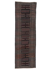  102X325 Afghan Vintage Kelim Matot Käytävämatto Matto Musta Afganistan Carpetvista