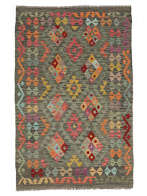  Kilim Afghan Old Style Rug 119X186 Wool Brown/Dark Yellow Small Carpetvista