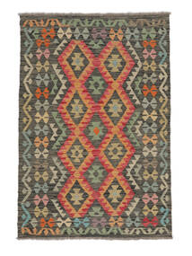  Kilim Afghan Old Style Tapis 121X178 De Laine Marron/Noir Petit Carpetvista
