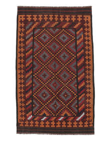 153X264 Afghan Vintage Kelim Vloerkleed Oosters Zwart/Donkerrood (Wol, Afghanistan) Carpetvista