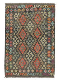  Kilim Afghan Old Style Rug 125X180 Brown/Black Carpetvista