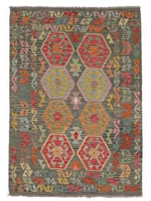  Kelim Afghan Old Style Matot 127X178 Tummankeltainen/Ruskea Carpetvista