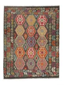 156X201 Kilim Afghan Old Style Rug Oriental Brown/Black (Wool, Afghanistan) Carpetvista