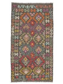  103X191 Kilim Afghan Old Style Rug Brown/Black Afghanistan Carpetvista
