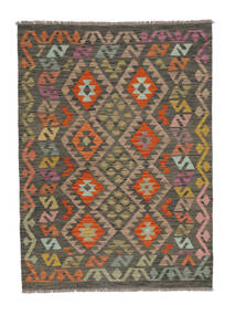 120X164 Kilim Afghan Old Style Rug Oriental Brown/Black (Wool, Afghanistan) Carpetvista