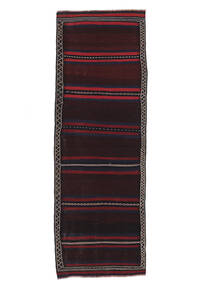 Afghan Vintage Kilim Rug 95X280 Runner
 Black Wool, Afghanistan Carpetvista