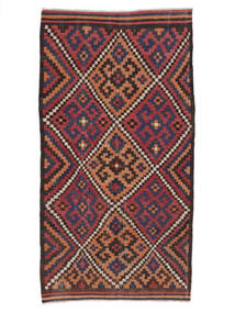 145X268 絨毯 アフガン ヴィンテージ キリム オリエンタル ブラック/ダークレッド (ウール, アフガニスタン) Carpetvista