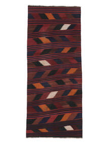  Afghan Vintage Kilim Rug 116X280 Vintage Wool Black/Dark Red Small Carpetvista