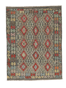  Kilim Afgán Old Style 151X199 Gyapjúszőnyeg Barna/Sötét Sárga Kicsi Carpetvista